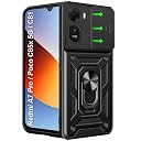 TheGiftKart Tough Armor Bumper Back Cover Case for Mi Redmi A7 Pro/Poco C85x 5G / C81 | Kickstand & Ring Holder | 360 Degree Protection Back Cover Case (PC & TPU, Sliding Camera Cover, Black) gallery image