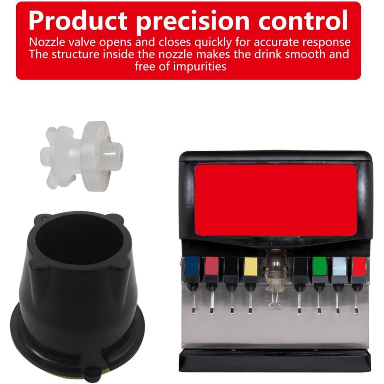 Sodas Maker Parts Featuring Nozzle Valves And Internal Diffuser Mixers Easy Installation Sodas Part Beverage Machine Part