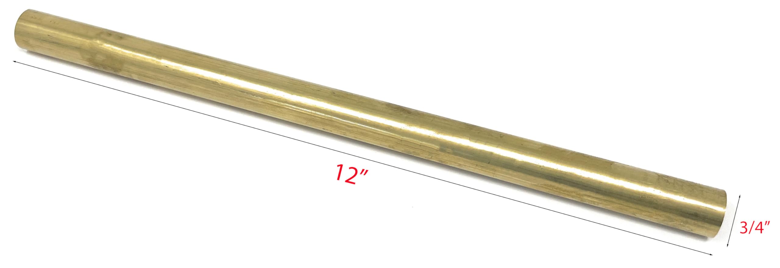 Produktbild von TIHONORI Messing-Rundrohr 500mm – 2 Stück, Außen-Ø 3 / 3,5 / 4 Mm Wählbar, Für DIY & Modellbau
