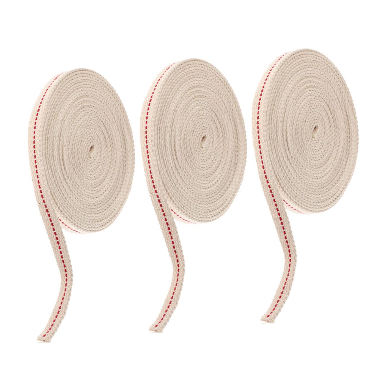 LIFKOME 3rolls Cotton Oil Lamp Wicks Cotton for Kerosene Lanterns Candle Making and Safe Burning Each for Versatile Use