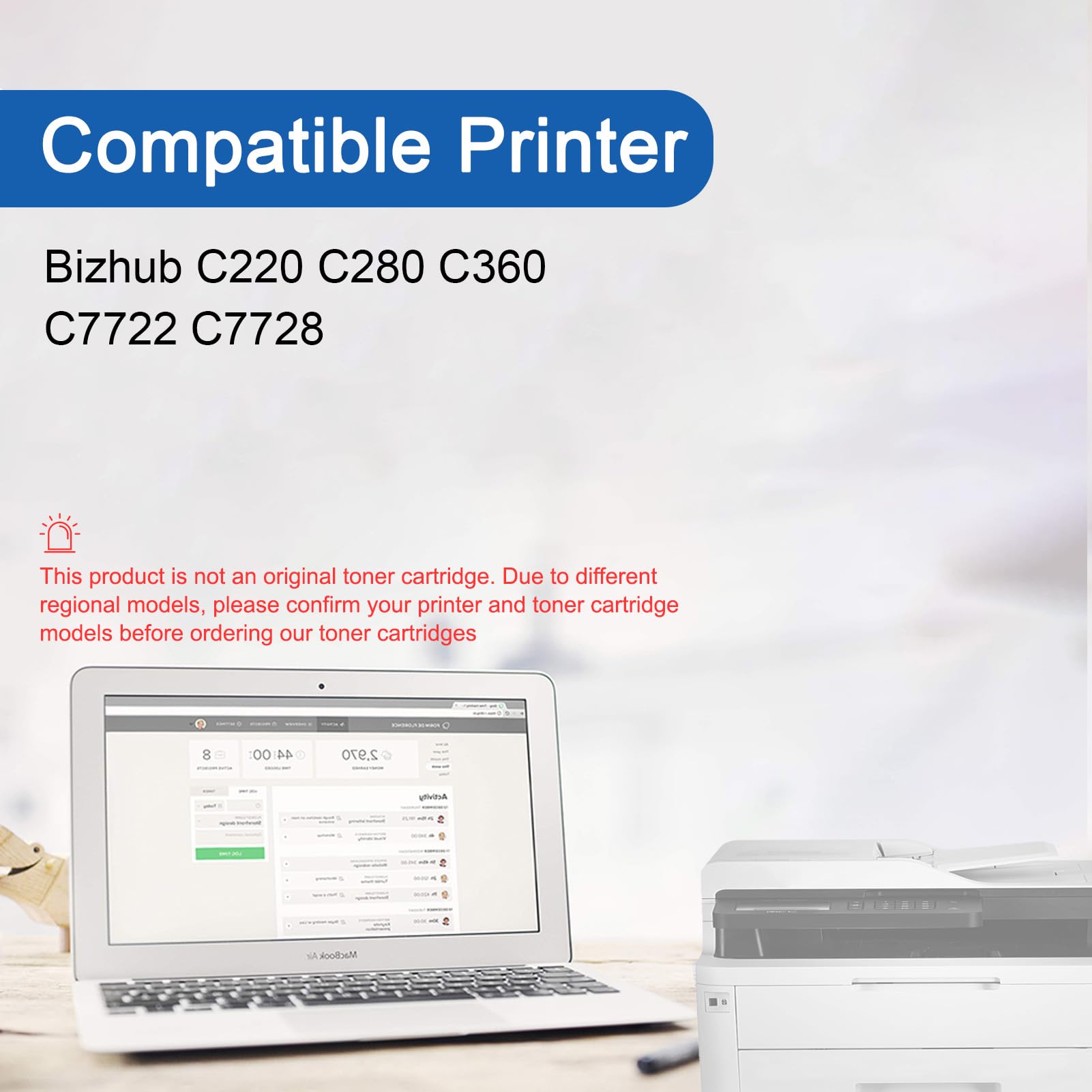 AENERN DV-311 Developer Unit Compatible for Konica Minolta A0XV03D A0XV0KD A0XV0ED A0XV08D Developer Unit Work for Konica Minolta Bizhub C220 C280 C360 C7722 C7728 Printer 1 Black