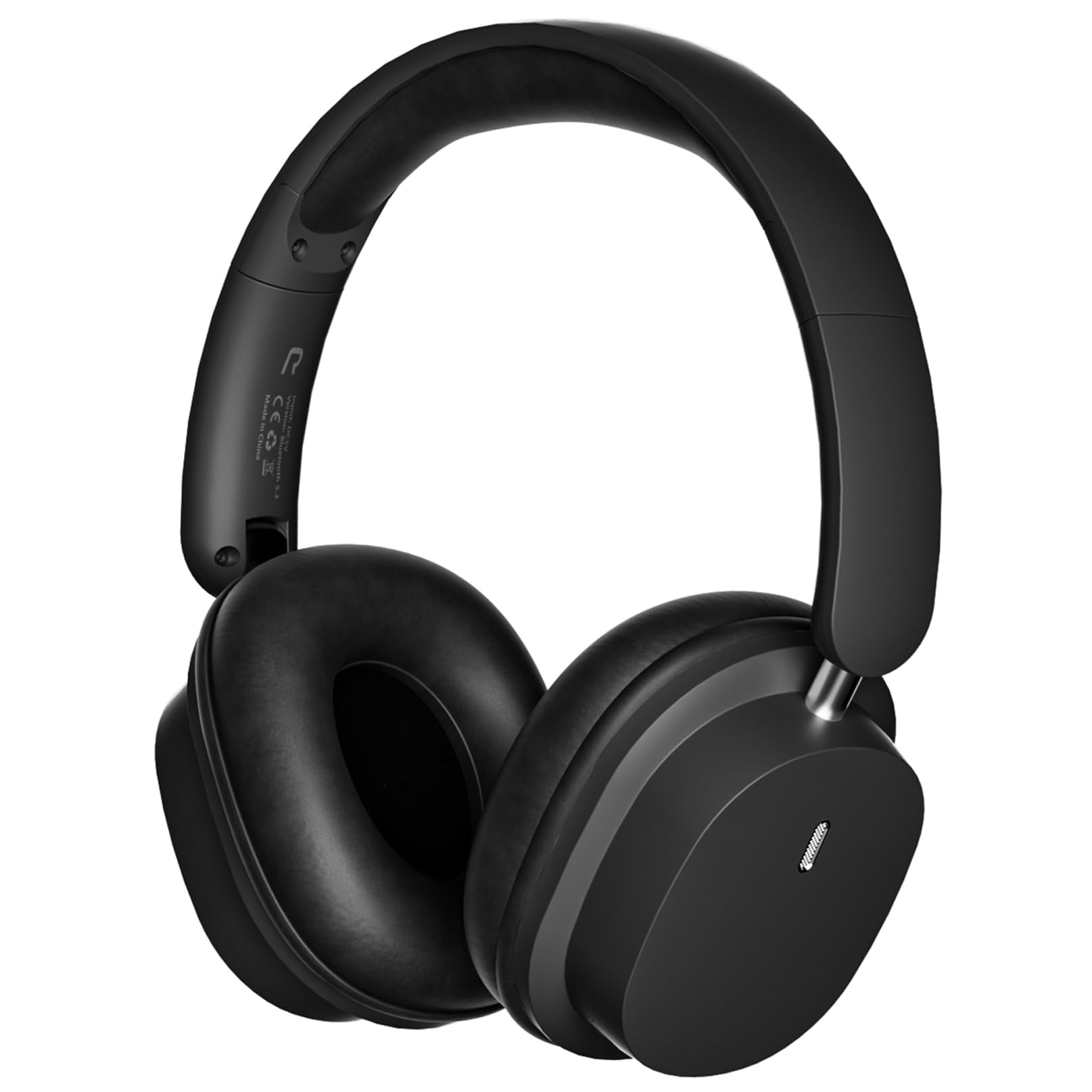 Bluetooth Headphones Over Ear HiFi Stereo Foldable Wireless Headphones with Microphone Noise Canceling Wireless Headphones for Home Office Travel（Black）