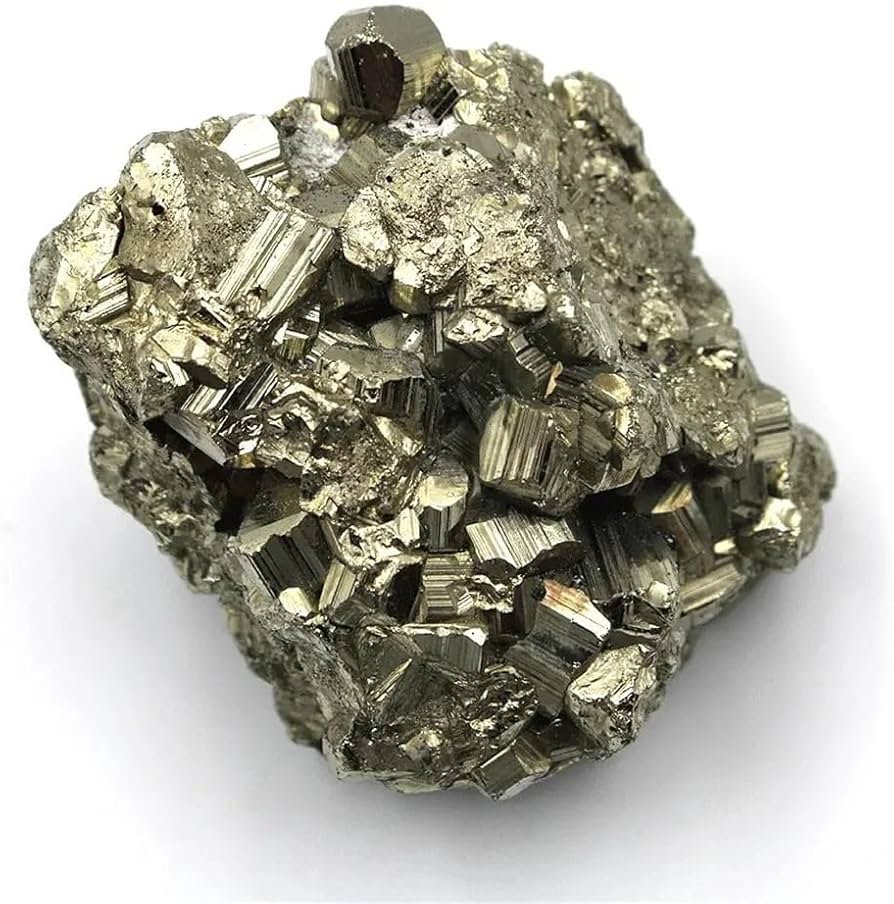 Amazon.co.jp: 装飾的な装飾品 天然黄鉄鉱結晶クラスター不規則な石岩