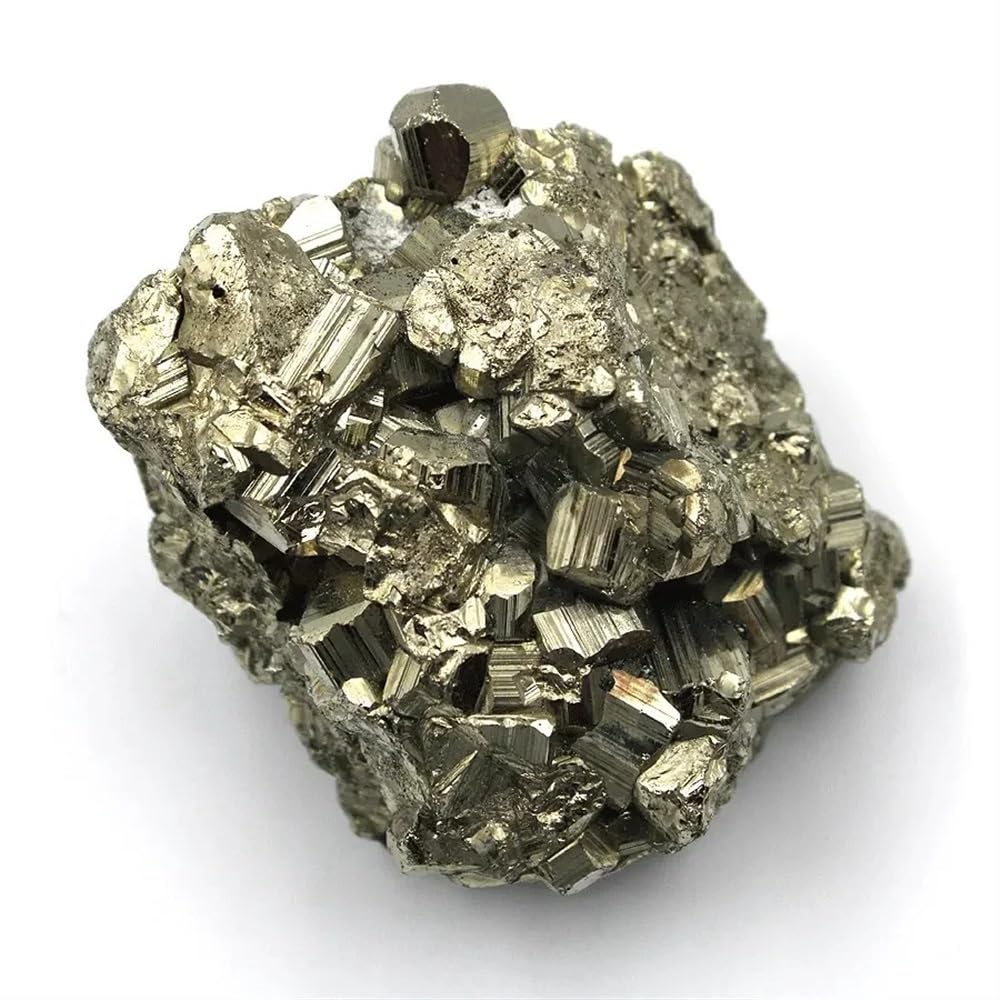 KJEBVHIRS Stone Pyrite Crystal Cluster Irregular Stone Rock Decorative Gift(Size:460-500g)