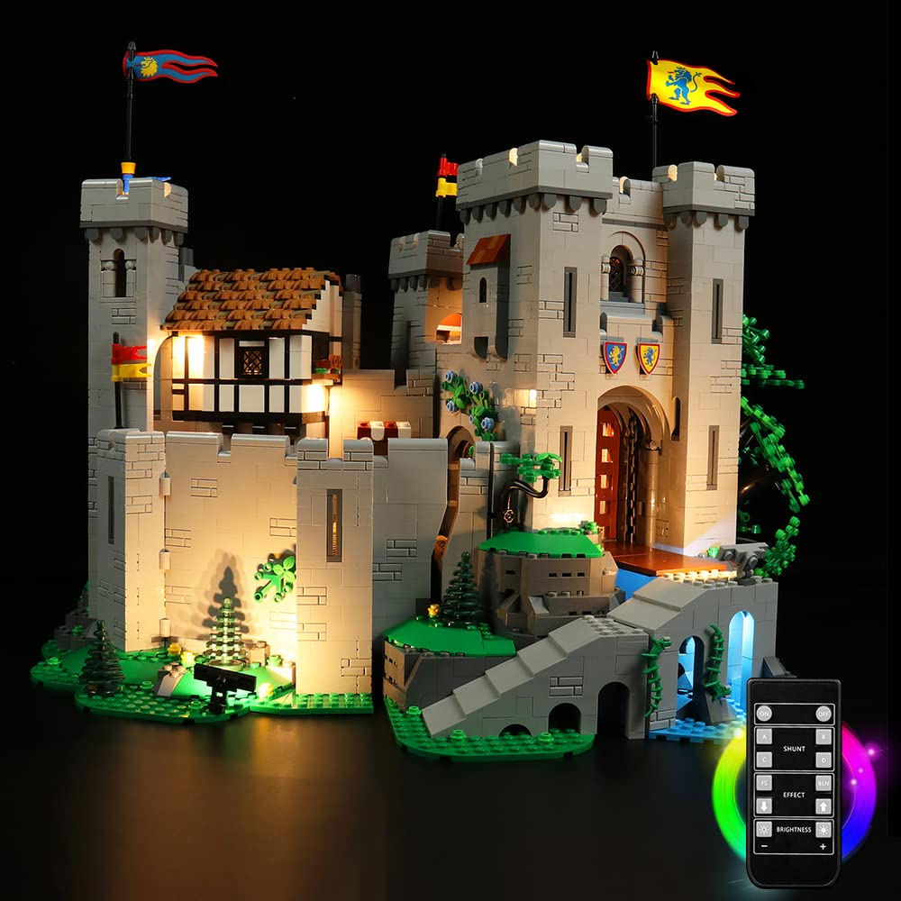 Led Light Kit for Lego Lion Knights’ Castle, Led Lighting Set for Lego 10305 Lion Knights’ Castle 90 Years - Not Include Models, Just Light Set(Remote Control Version) — image 1