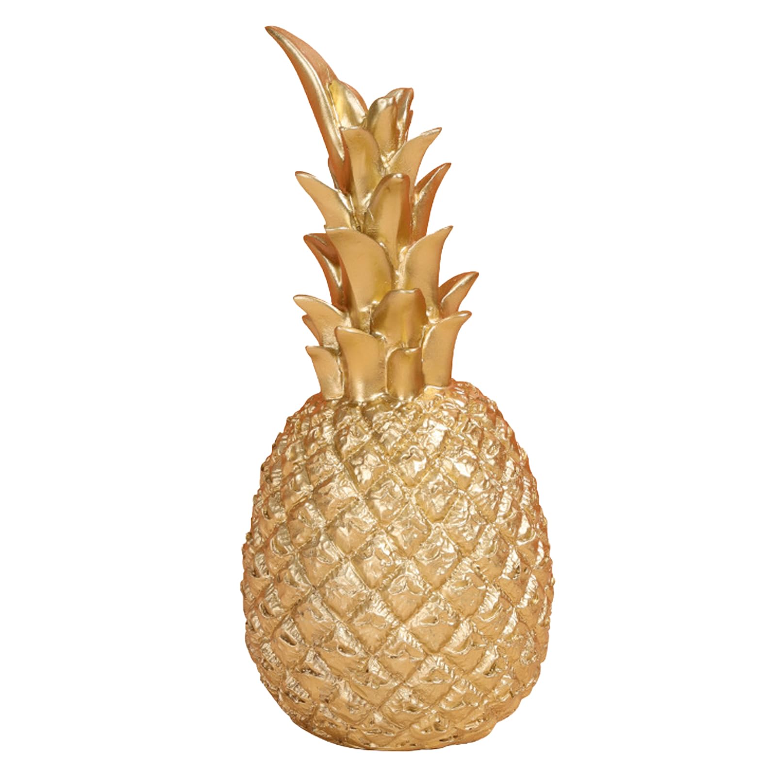 Figurine decorative pour bureau de salon ananas or taille L