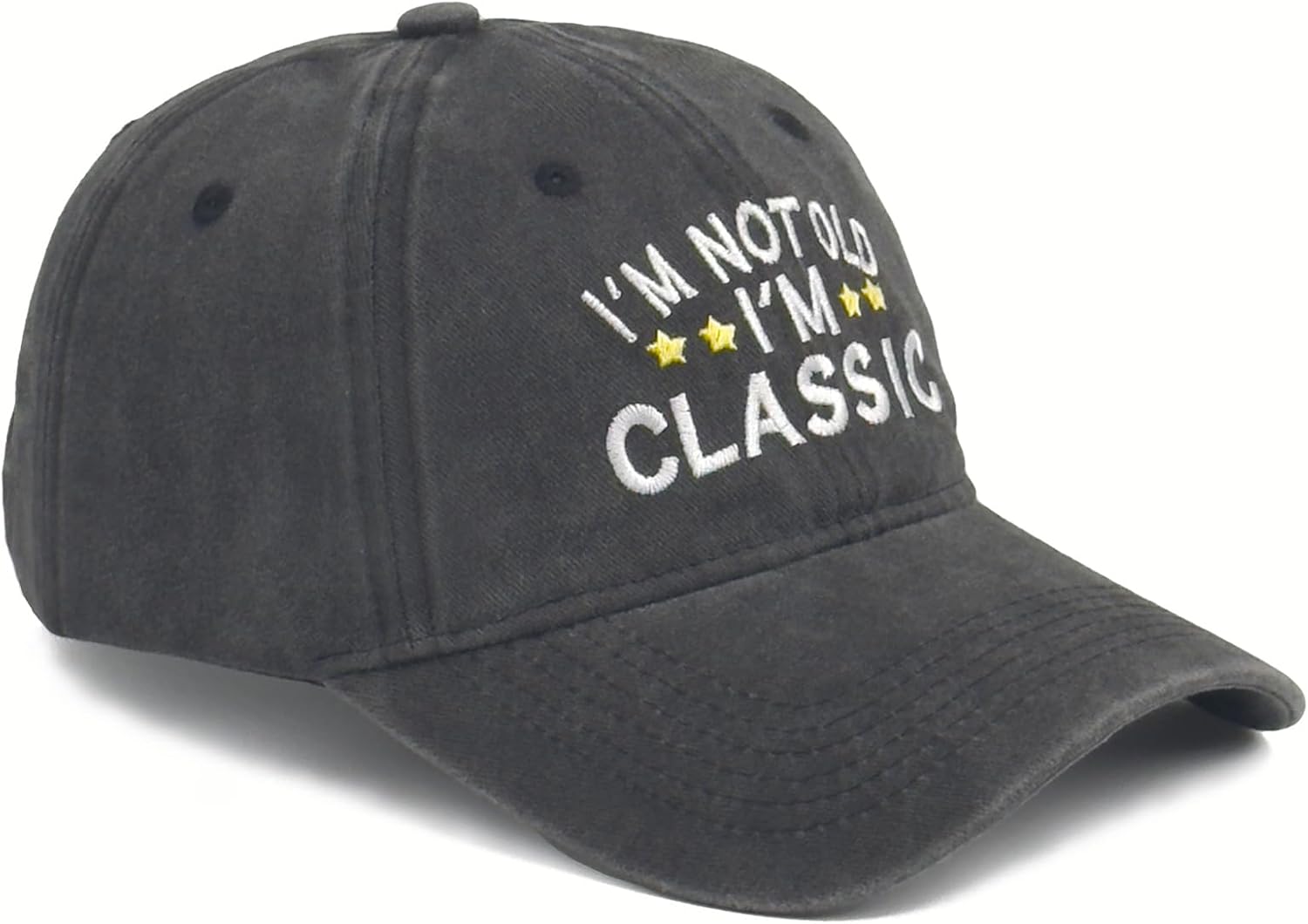 Funny Embroidered Baseball Cap, Classic Adjustable Dad Hat, for Elderly Men Women, Vintage Truck Design - Image 5