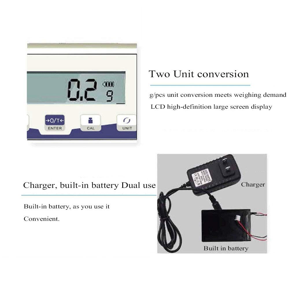 Báscula electrónica de precisión Digital, balanza analítica de Laboratorio, báscula científica de Alta precisión de 1mg, báscula de joyería con Parabrisas