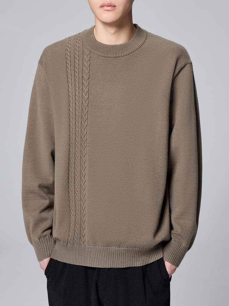 Men's Pullover Autumn and Winter Round Neck Loose Sweater