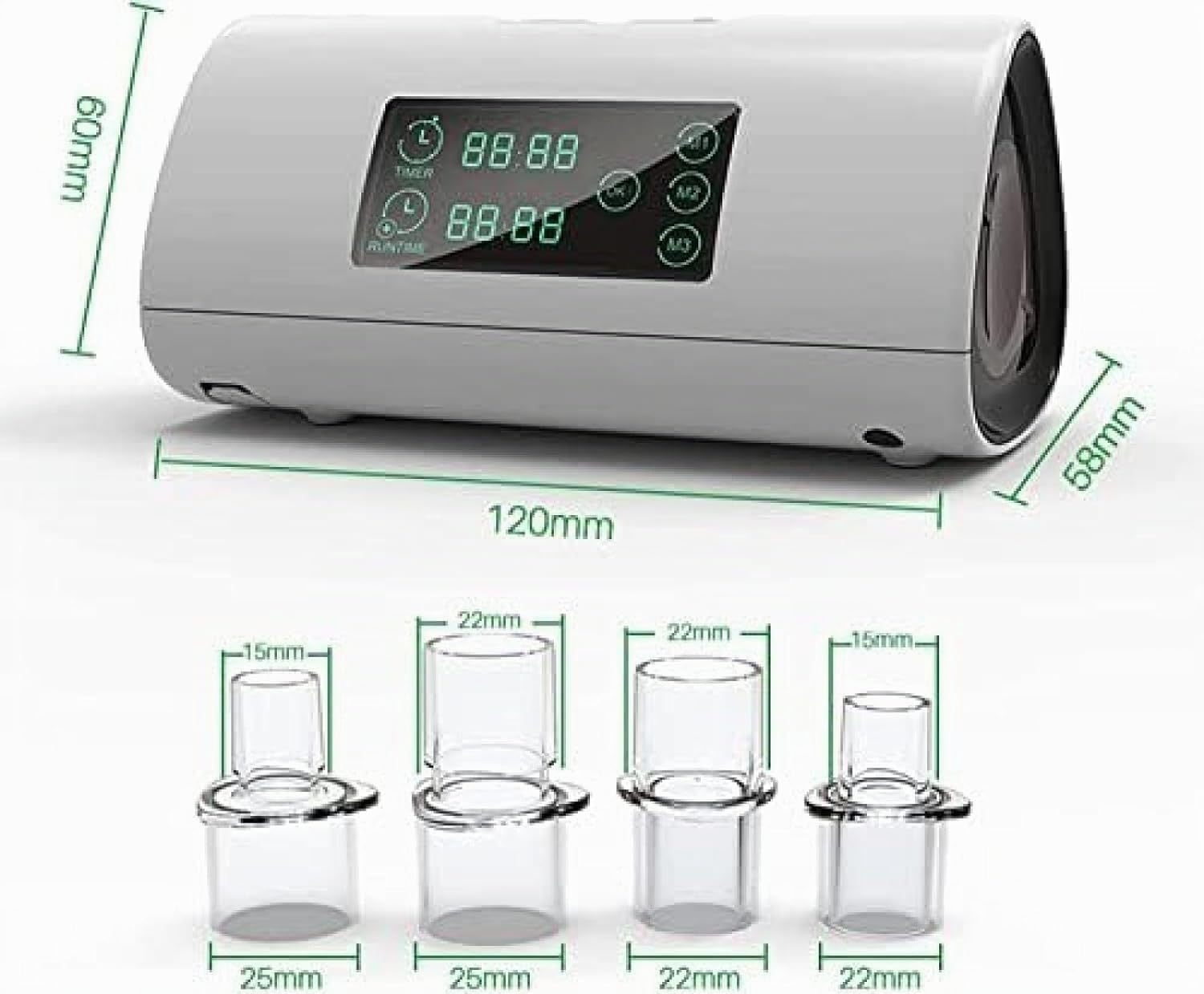 Máquina De Limpieza CPAP, Limpiador Y Desinfectante CPAP Portátil con Pantalla LED Herramienta De Desinfección Desinfectante CPAP para Máquina Cpap, Tubo De Aire, Máscara,Hilarious123