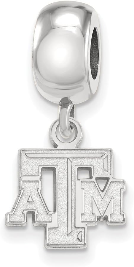 LogoArt Logo Art Sterling Silver Texas A&M Aggies XS Dangle Bead Charm