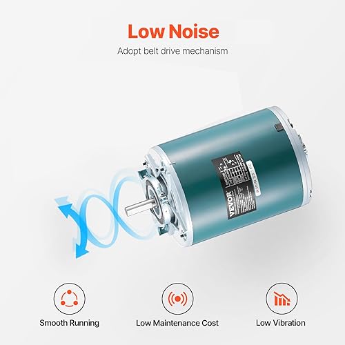 Miniatura 14 de VEVOR Motor de soplador de horno de 3/4 HP, 208/230 V 3.85 amperios, 1075 rpm, 5 velocidades, rotación CW/CCW, 48 marcos de 4.8 pulgadas de longitud