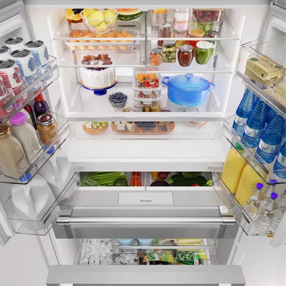 Thermador T36FL821NS 20.4 Cu. Ft. Stainless Counter-Depth French Door Smart Refrigerator on Fridge.com
