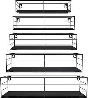CRUGLA Floating Shelves Wall Mounted Set of 5...,