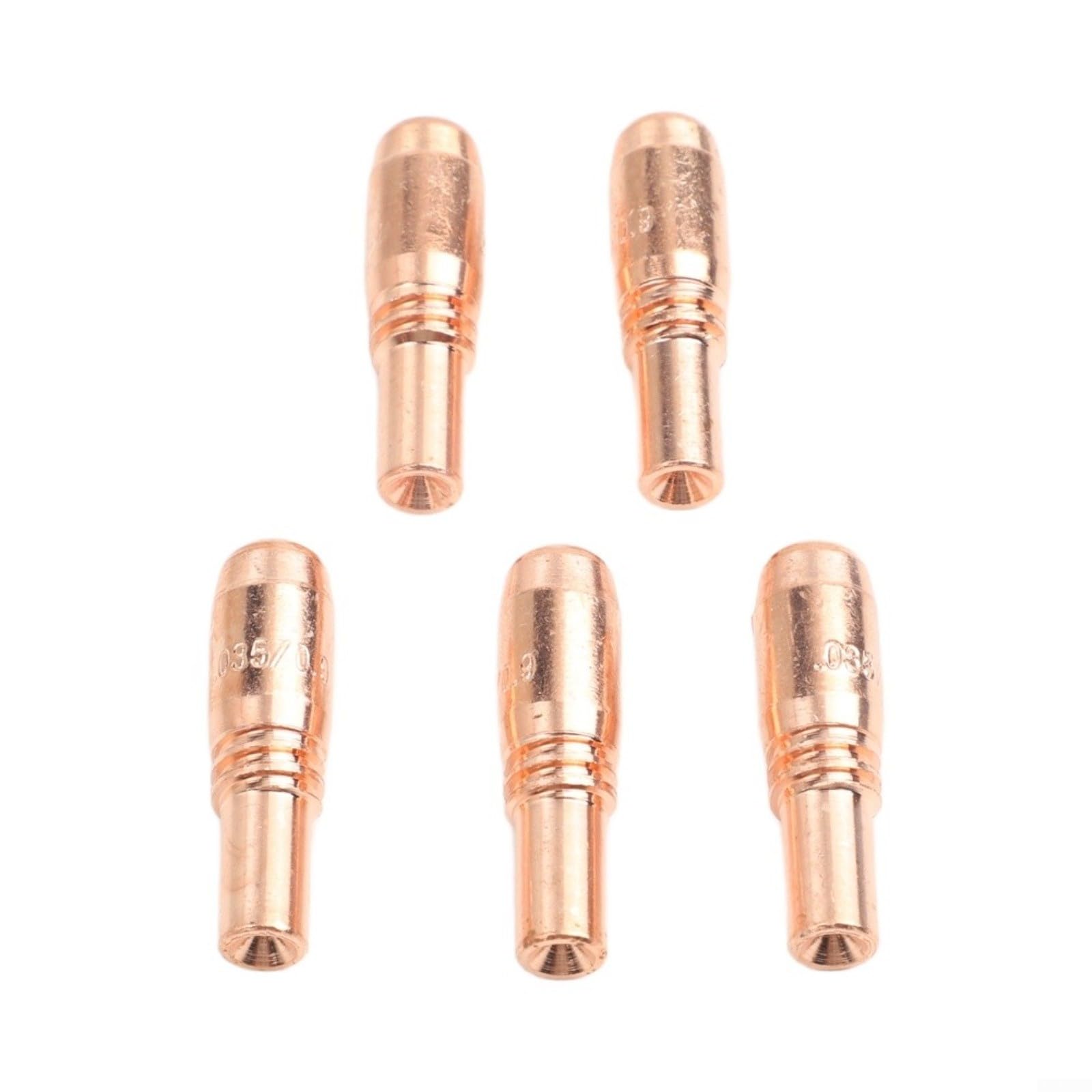 25 pezzi 0,9 mm punta di contatto per T-A035CH per Bernard Acculock-S per bruciatore Miller MDX-250 MIG ugello gas rame
