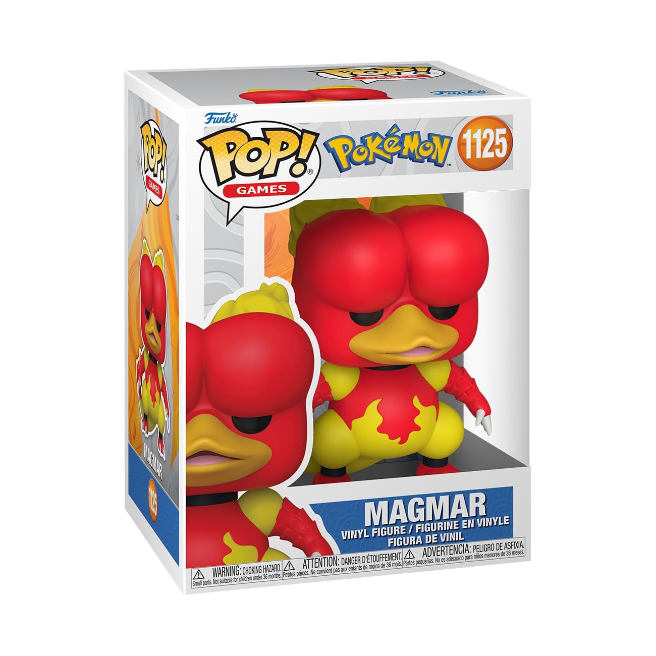 Funko Pop Games: Pokemon - Magmar - Figura de Vinilo Coleccionable - Idea de Regalo - Mercancía Oficial - Juguetes para niños y Adultos - Figura Modelo para coleccionistas y exhibición