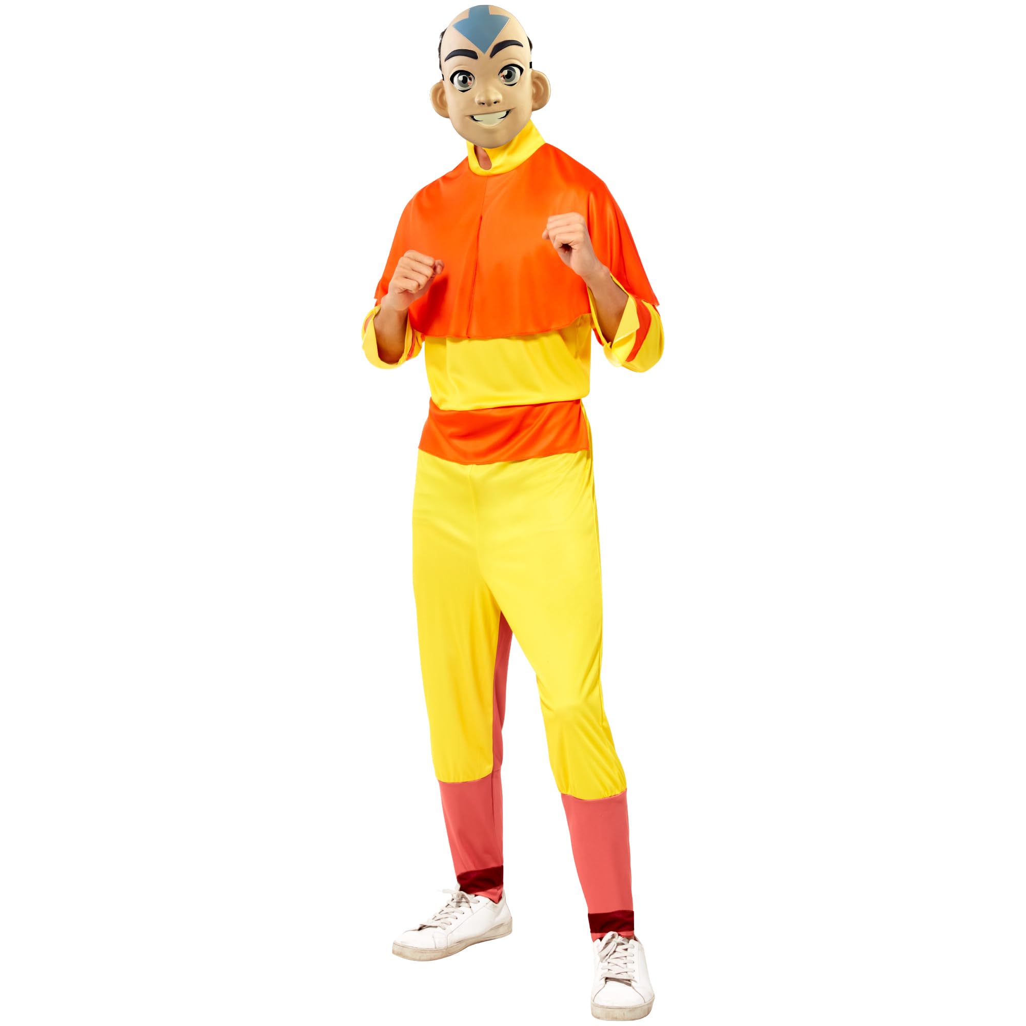 Rubies Official Avatar The Last Airbender Aang Costume, Adult Fancy Dress, Size Medium Halloween