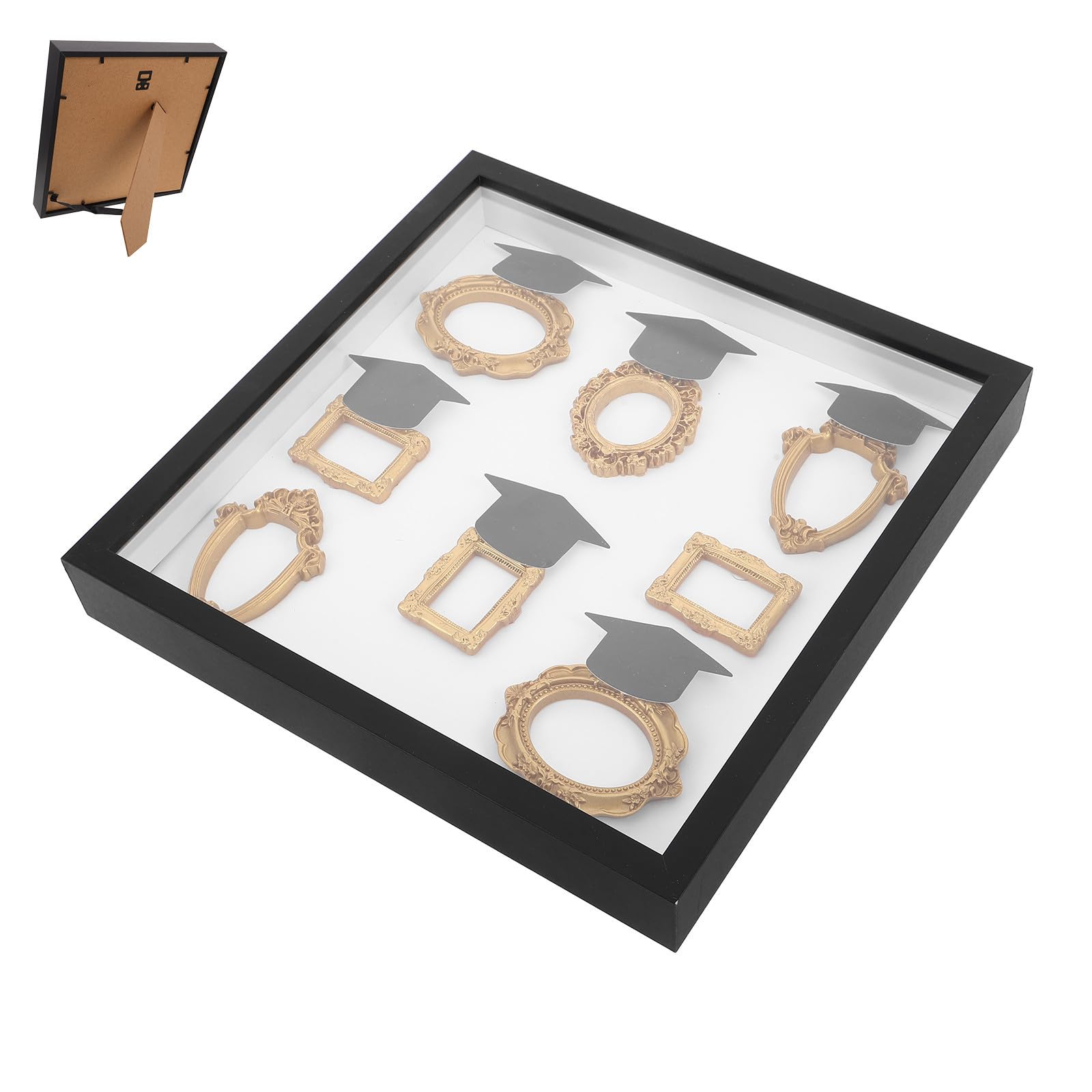 Kit Cadre Photo Boîte à Silhouettes Diplôme Cadeau Souvenir de Graduation DIY