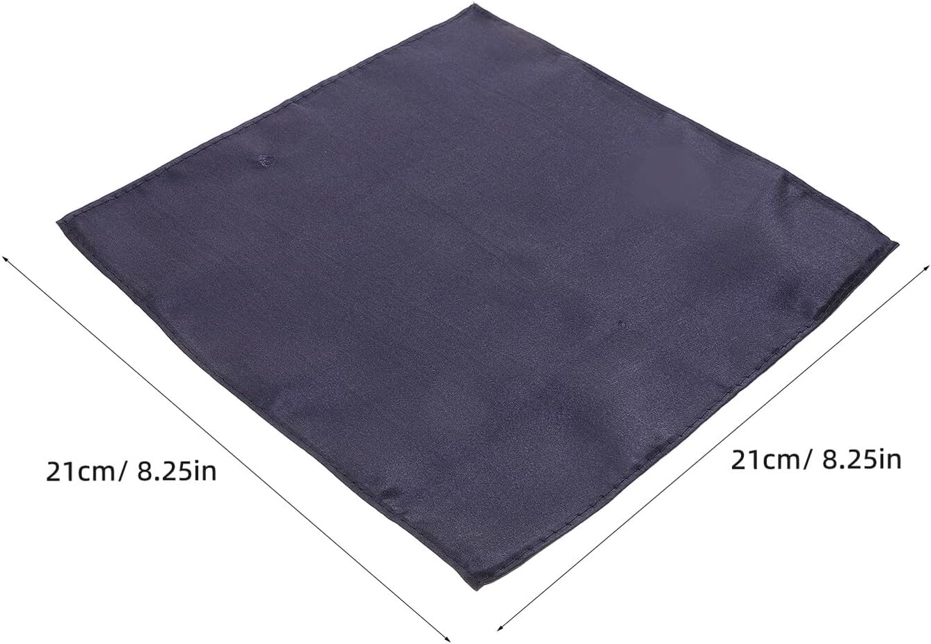 Polyester Pocket Square for Men, Plain Light Navy Handkerchief Square, Suit Accessory for Wedding Party and Formal Events