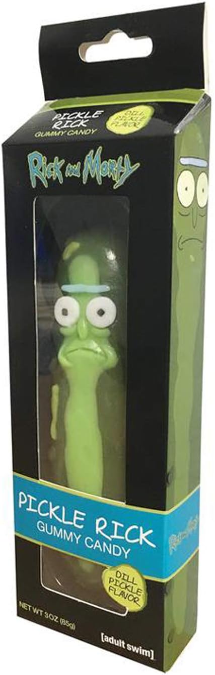Rick And Morty Pickle Rick Gummy Candy Dill Pickle Flavor