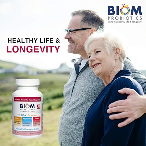 Miniatura 7 de Biom Probiotics Fórmula 3 en 1 (enviada en frío) con 10 mil millones de probióticos de flora, prebióticos e inmunobióticos para una vida saludable y