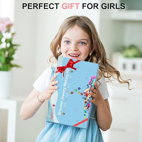Vista 74 de Redtwo Kit de 23000 cuentas de arcilla para hacer pulseras de la amistad, 7 cajas de 144 colores, juego de cuentas Heishi de polímero plano