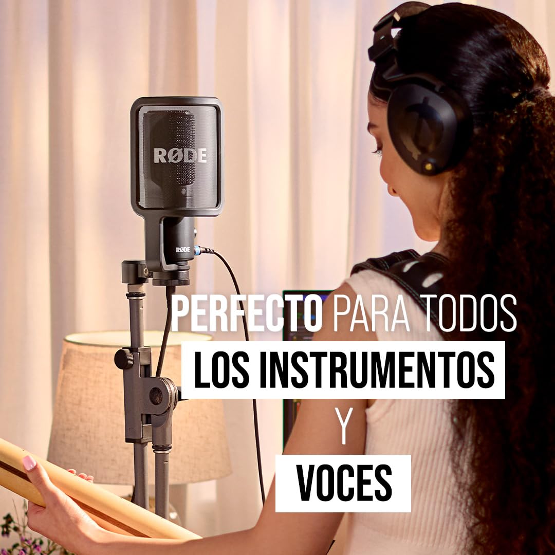 RØDE NT-USB+ Micrófono USB Profesional NT-USB+ + Cable SC17 USB-C a USB-C (1,5 m - Compatible con Android y Mac) para grabación