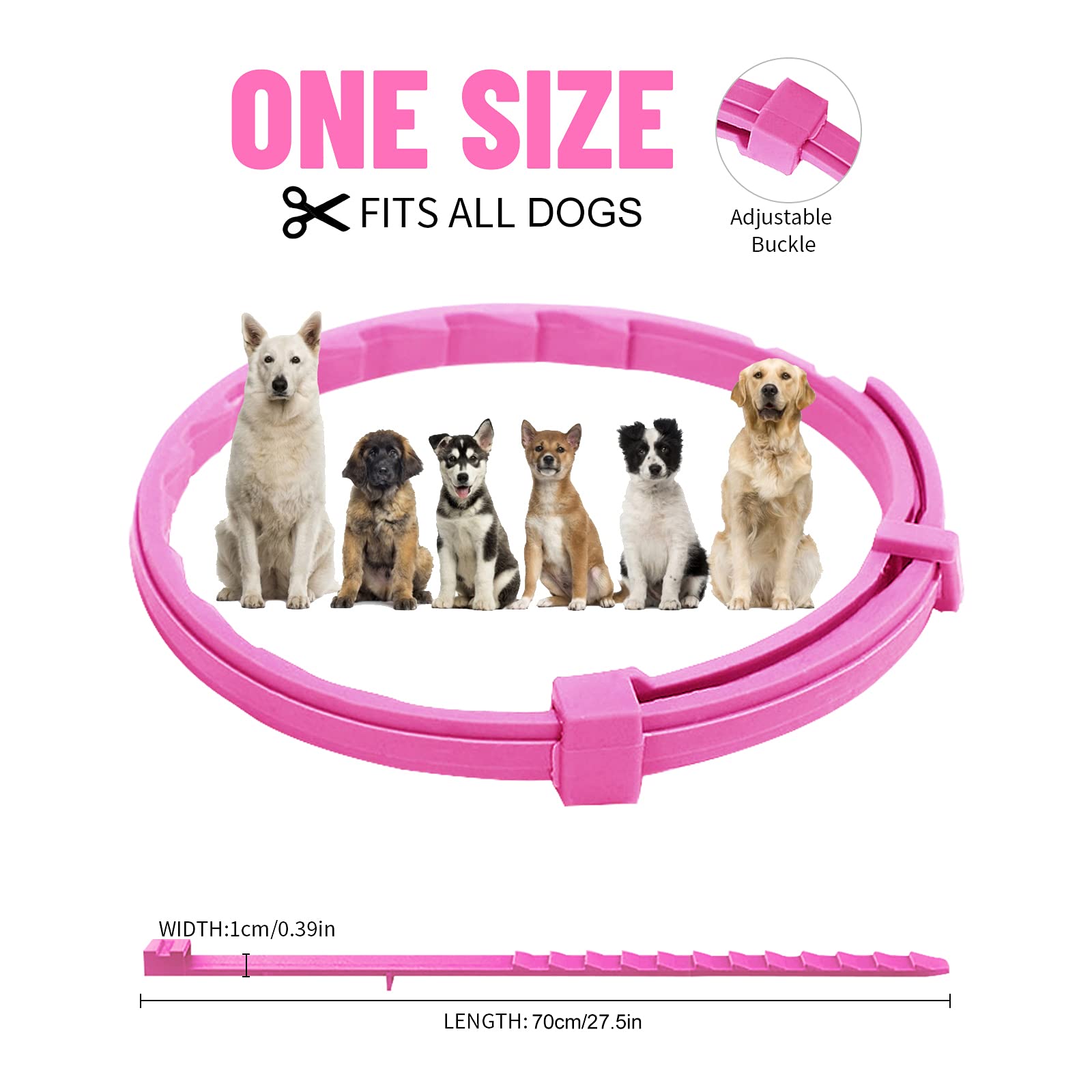 Collare Antipulci E Zecche Surglam Per Cani - Protezione 8 Mesi | Impermeabile E Regolabile - Foto 2