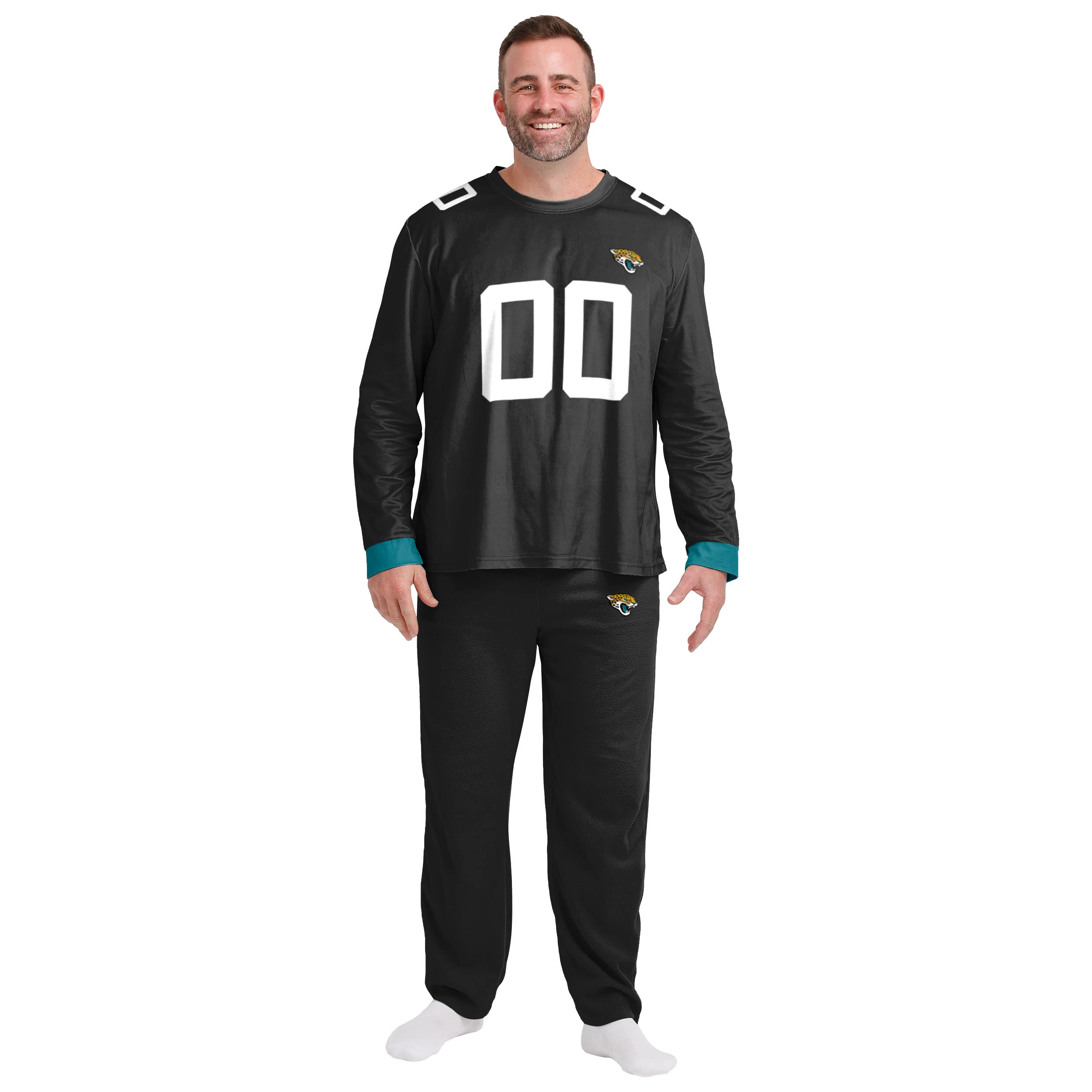 FOCO NFL mens Nfl Team Logo Gameday Ready Jersey Pajama Set