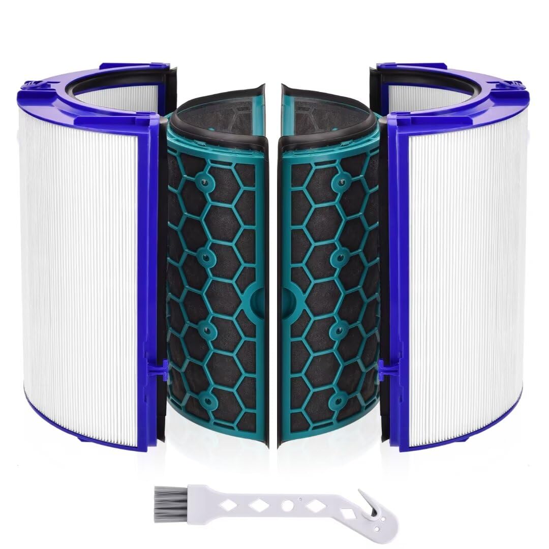Filtro per Dyson Pure Cool HP04 TP04 DP04 Purificatore Aria, Filtri Hepa di Ricambio per Dyson Pure Cool, combinazione di vetro a 360 gradi Hepa + filtro purificatore d'aria al carbonio