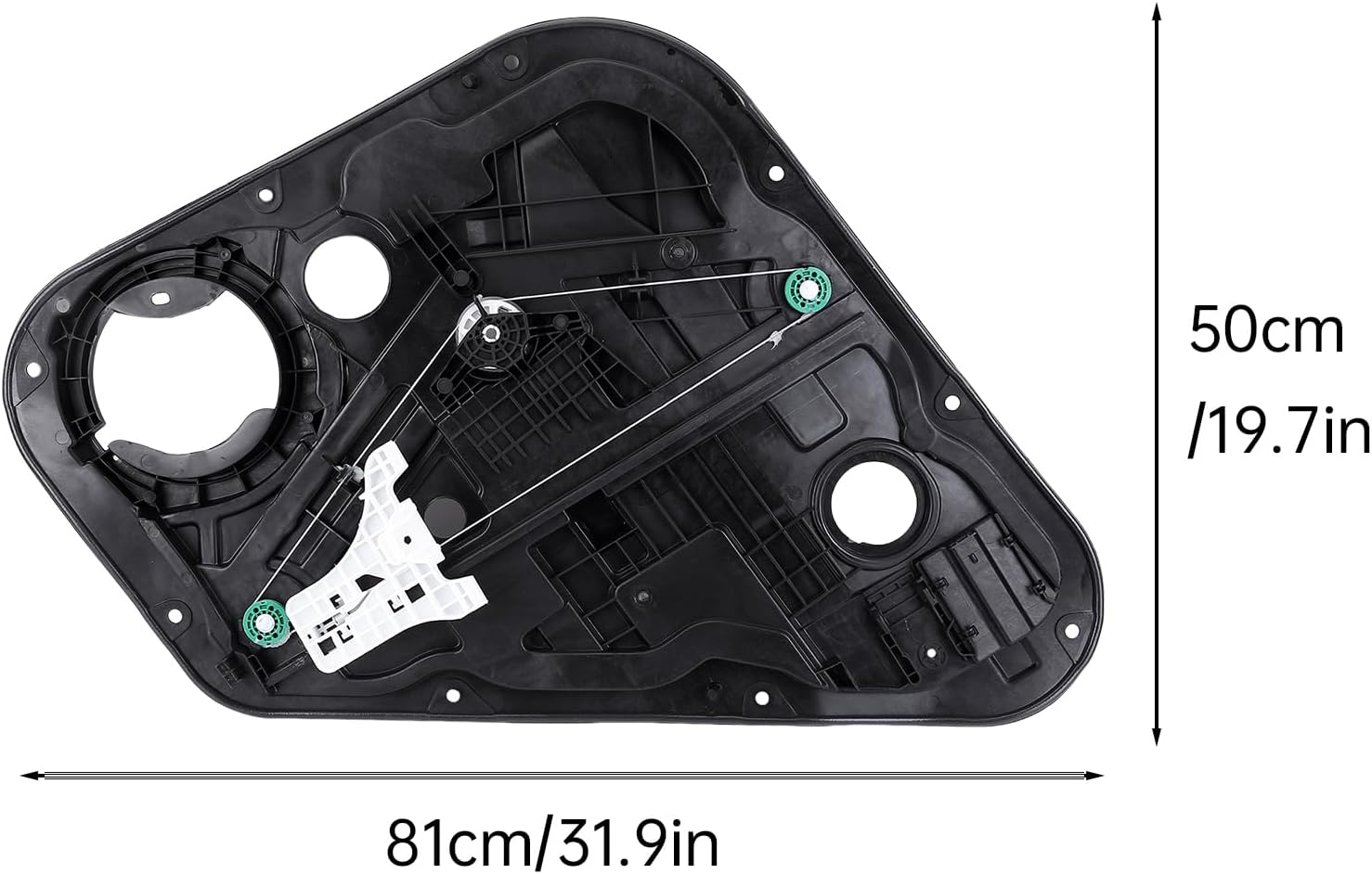 83471-D9000 Rear Left Side Power Window Regulator with Panel Compatible for Kia Sportage EX SX 2017 2018 2019 2020 2.0L 2.4L Rear Left Driver Side Power Window Regulator without Motor 83471D9000