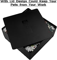 Vista 5 de 8 bandejas de clasificación para rompecabezas, caben hasta 2000 piezas, accesorios de 8 x 8 pulgadas, bandejas apilables, regalo para rompecabezas