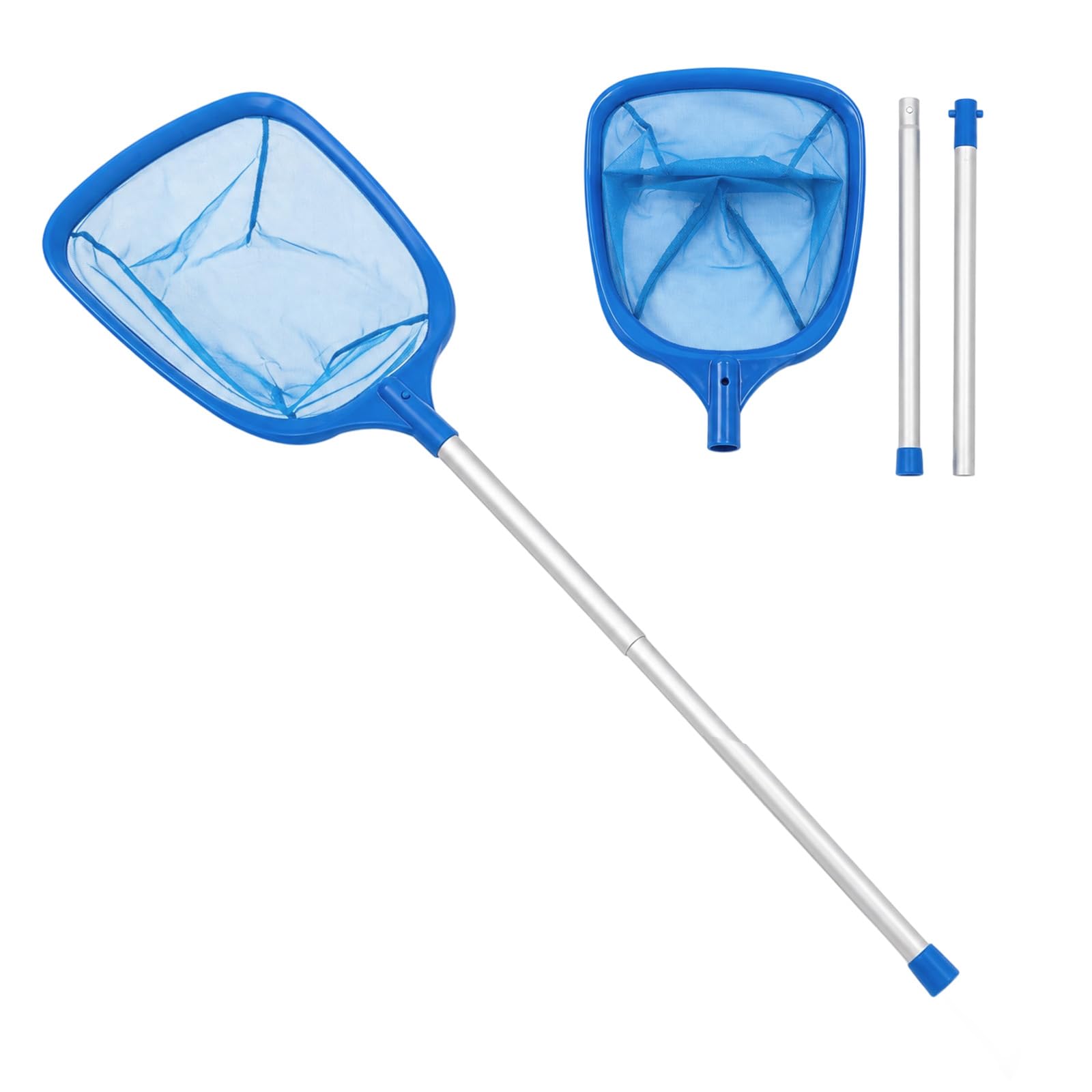 IHONYI Pool Net with Pole Professional Grade Skimmer for Swimming Pools Hot Tubs & Ponds Fine Mesh Cleaning Net for Leaves Debris & Small Fish Durable Lightweight Design for Easy Maintenance