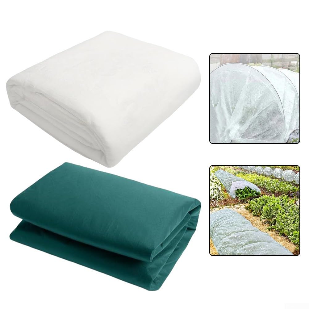 Copertura antigelo per piante realizzata in tessuto di polipropilene filato che consente la luce solare dell'aria e il flusso di umidità (verde 3 x 18 m)