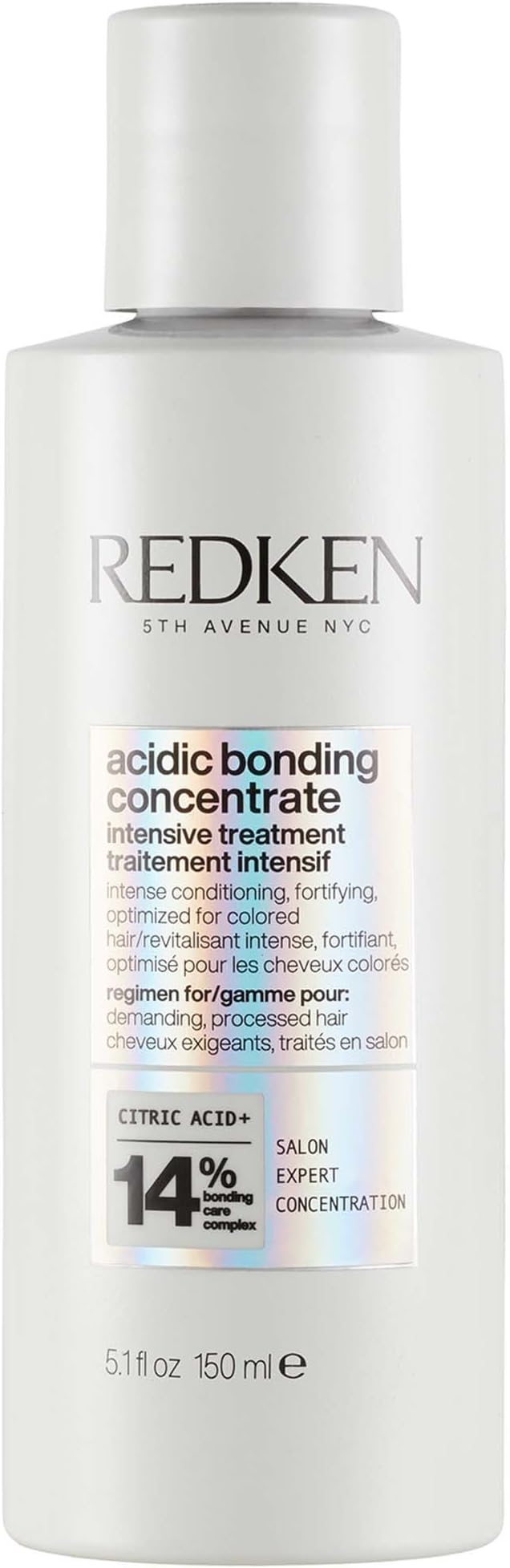 Redken Acidic Bonding Concentrate Treatment For Damaged Hair Repair - Deep Conditioning Intensive Mask, Provides Smoother & Stronger Hair