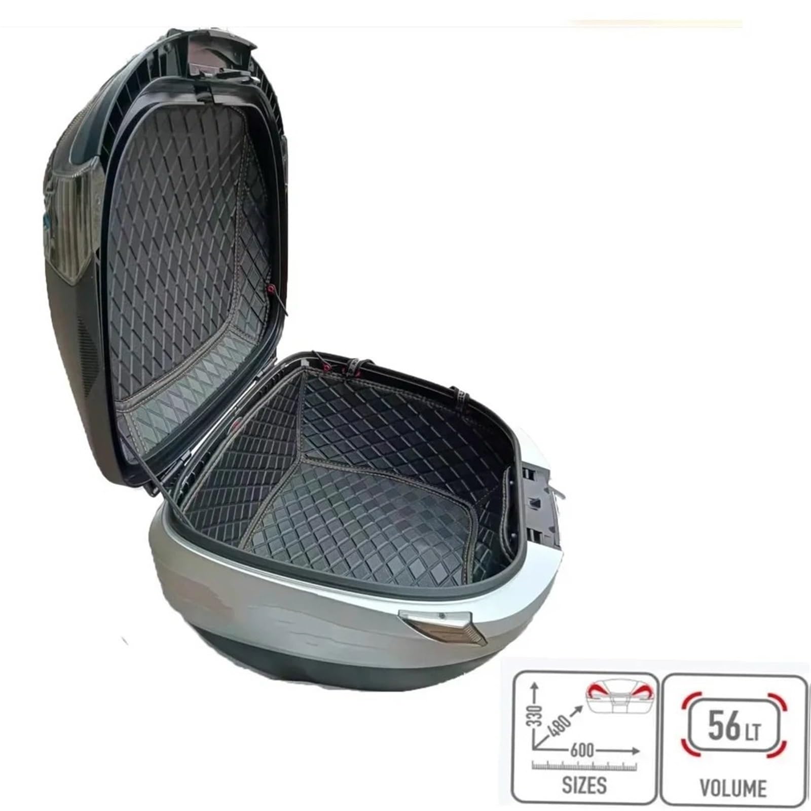 motocyklowyTopcase Wyściółka bagażnika motocyklowego pasująca do GIVI V56 V56NNT MAXIA 4 V47 DLM30B Mata ochronna do kufra górnego, wewnętrzna podkładka do kufra bagażnika motocykla(V47)