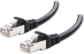 Cable Matters Snagless Shielded Cat6A Ethernet Cable 100 ft (SSTP, SFTP Shielded Ethernet Cable, Shielded Cat6 Cable, Cat 6 Shielded Network Cable) in Black