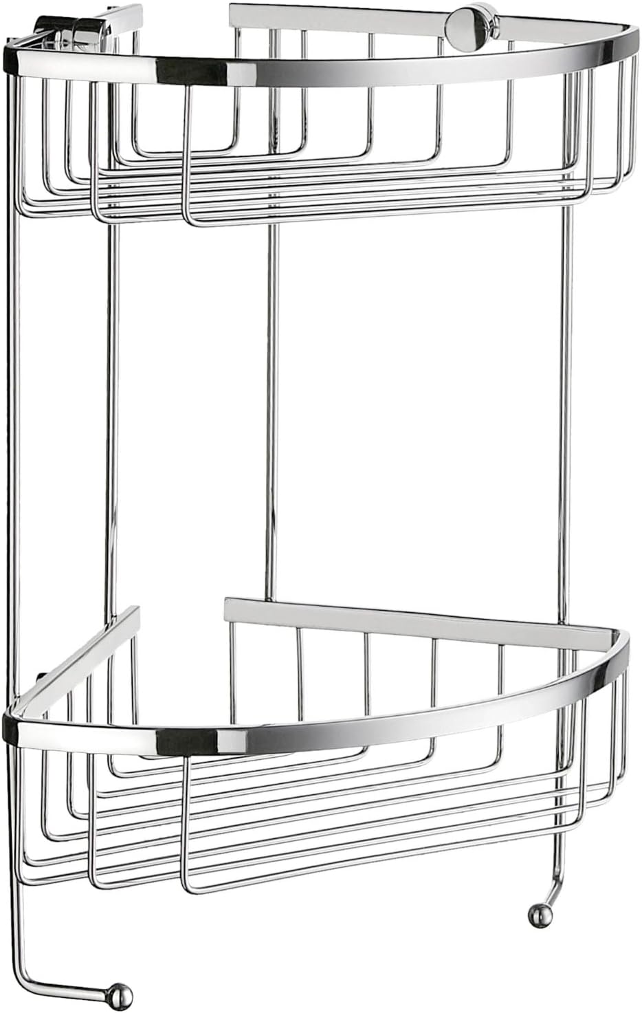 SMEDBO SME, Polished Chrome DK2031 Soap Basket Corner 2 Level, 19.5 x 19.5 x 34.2 cm (SME_DK2031)