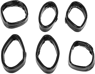 6Pcs Relógio de Banda de Banda de Couro Substituto Relógio de Banda Relógio Tocador de Faixa Stap Watch Retenção de Banda Relógio de Fixador Rings Assistir Suprimentos