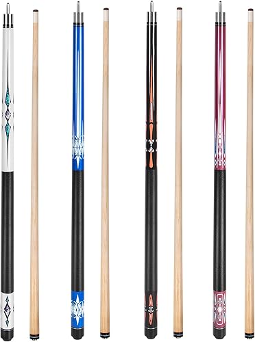 Miniatura 2 de lotmusic Pool Stick, Pool Cue Set,12 Detachable Billiard Cue Sticks, Weight 18-21 Oz,Hardwood Canada Maple Pool Cue Stick for Billards Fans