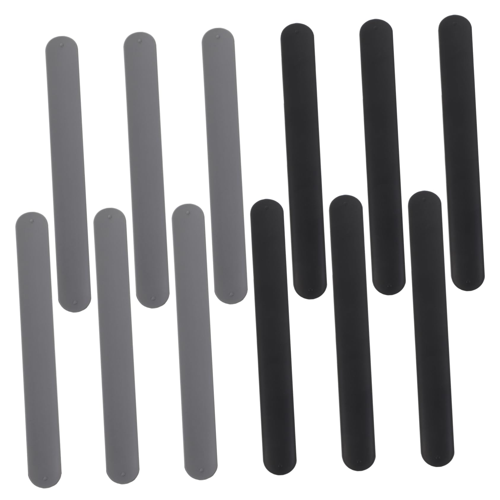 OUNONA 12pcs Silicone Covered Metal Strips for present Wraps and Posters Slap Bands for Holiday Wrapping Paper Organization Space Saving Storage