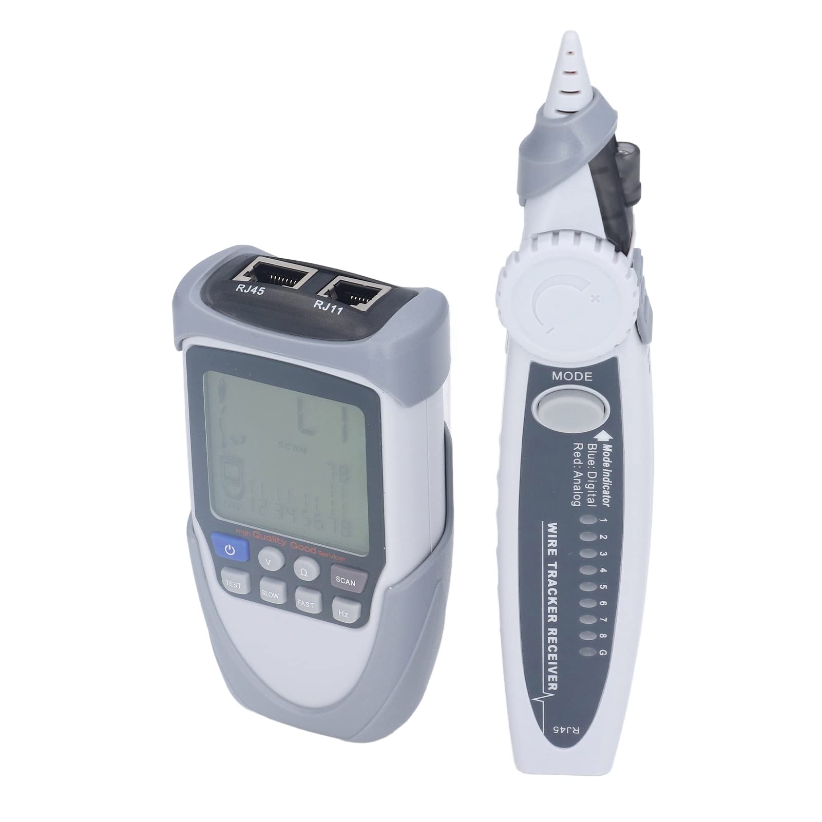Kabeltester Netzwerkkabeltester Ethernet Kabel Test Tool mit LCD Display PoE Drahtfinder für Digital Analog Schnell Computer Netzwerkkabelprüfung Testgerät