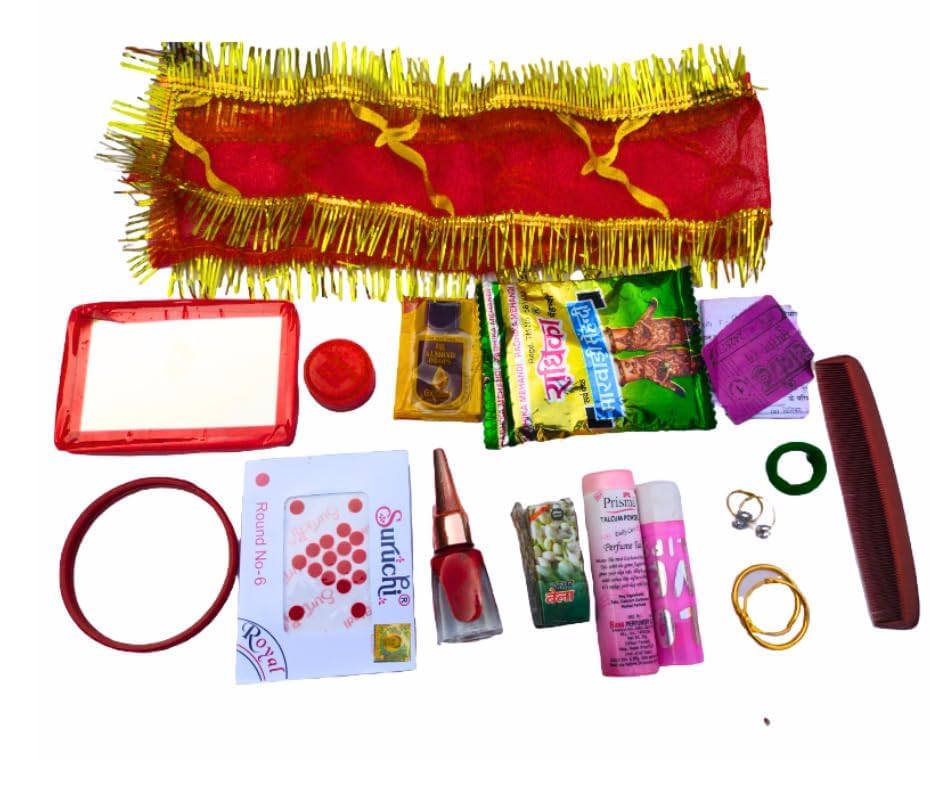 Navratri MATA Rani Puja Samagri | Devi Alankaran Items | Suhag Saman for Durga Puja | Festival Essentials-image-12