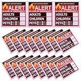 Autocollant d'avertissement pour animaux domestiques : il est important d'avoir ces autocollants à de main en cas d'urgence, car ils peuvent faire une différence significative lors d'une opération de sauvetage. autocollants de sécurité pour les secours