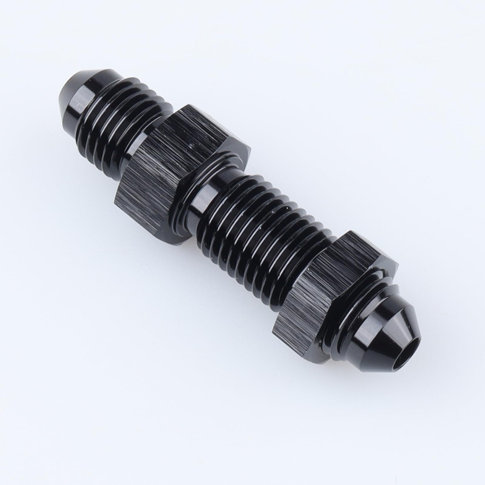 12 An Fittings APIELE 8AN External Thread Expansion To ORB External Thread O-Ring Aluminum Black Adapter 2PCS (ORB TO 8AN 8an Fitting - Foto 2