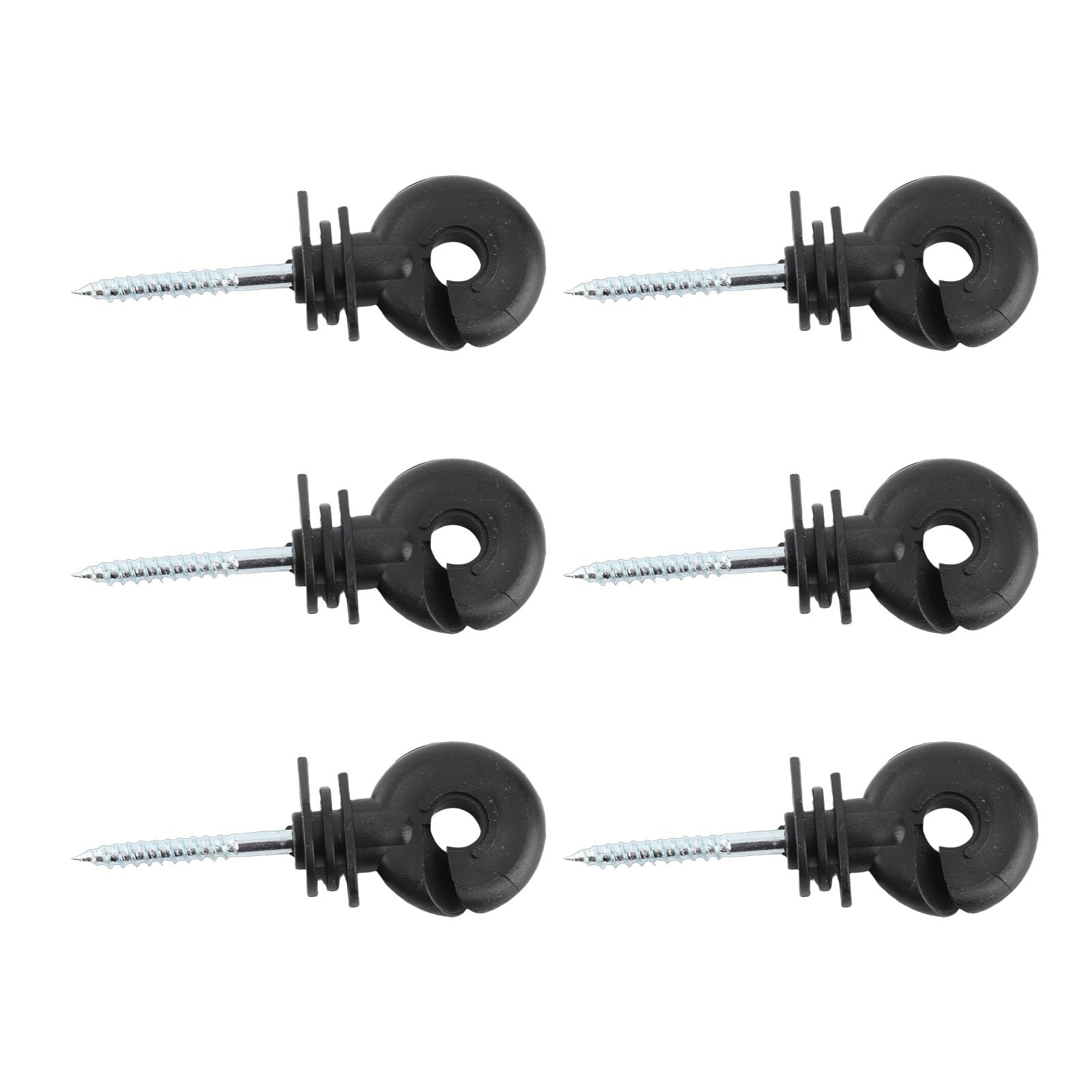Kikumi 25 * 21 * 7 100 Pz Breve Anello di Vite Isolante Prato Elettrico Recinto Post Recinto Elettrico 25 * 21 * 7