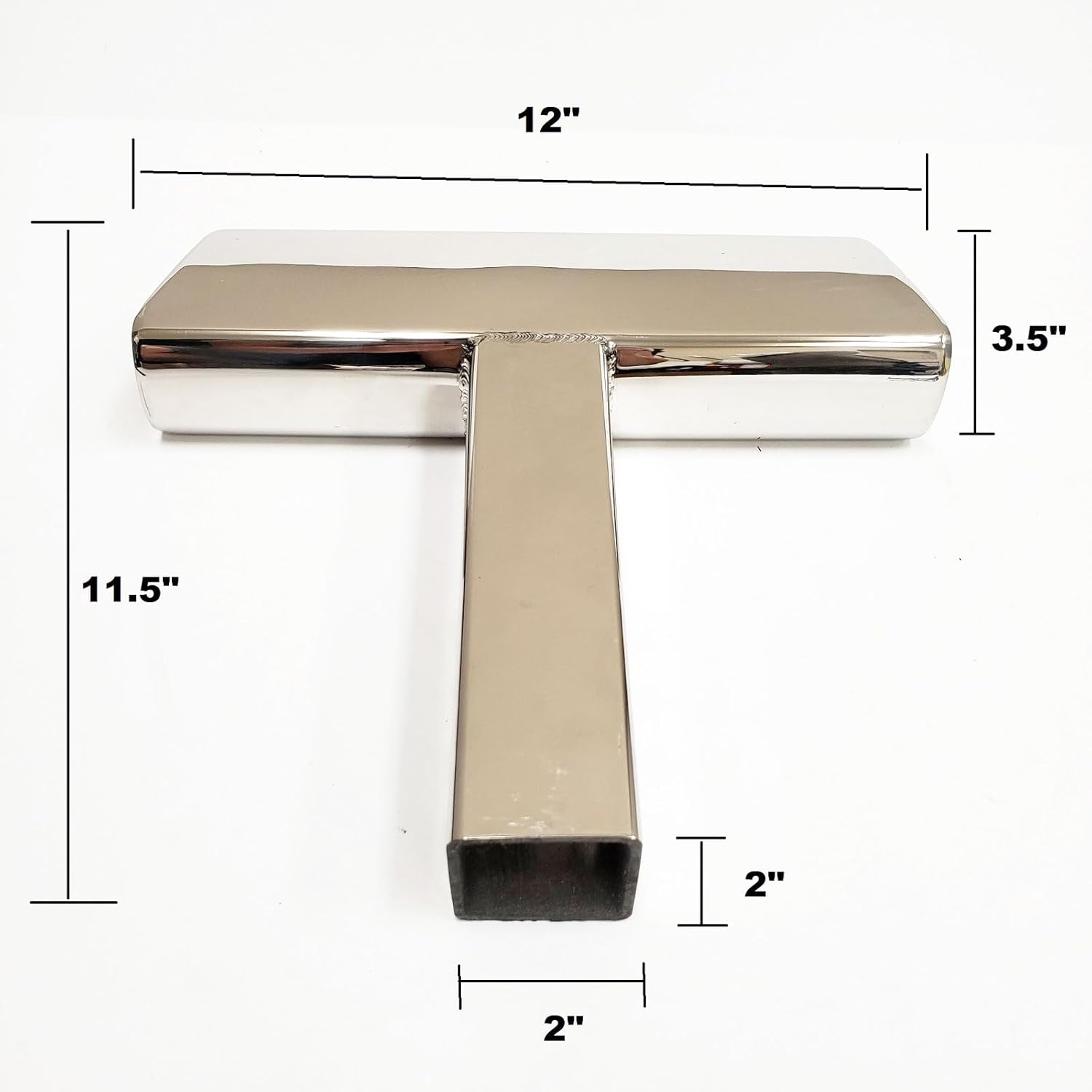 12" Length Towing Hitch Step Bar 2" Receiver Chrome Universal Truck Trailer Rear Bumper Guard Short