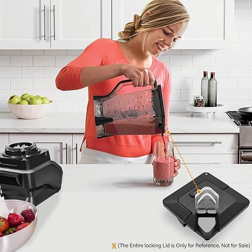 Miniatura 6 de Cubierta de boquilla de repuesto compatible con la tapa de la licuadora Ninja de 72 onzas tapa de repuesto para la boquilla de la licuadora Nin-ja