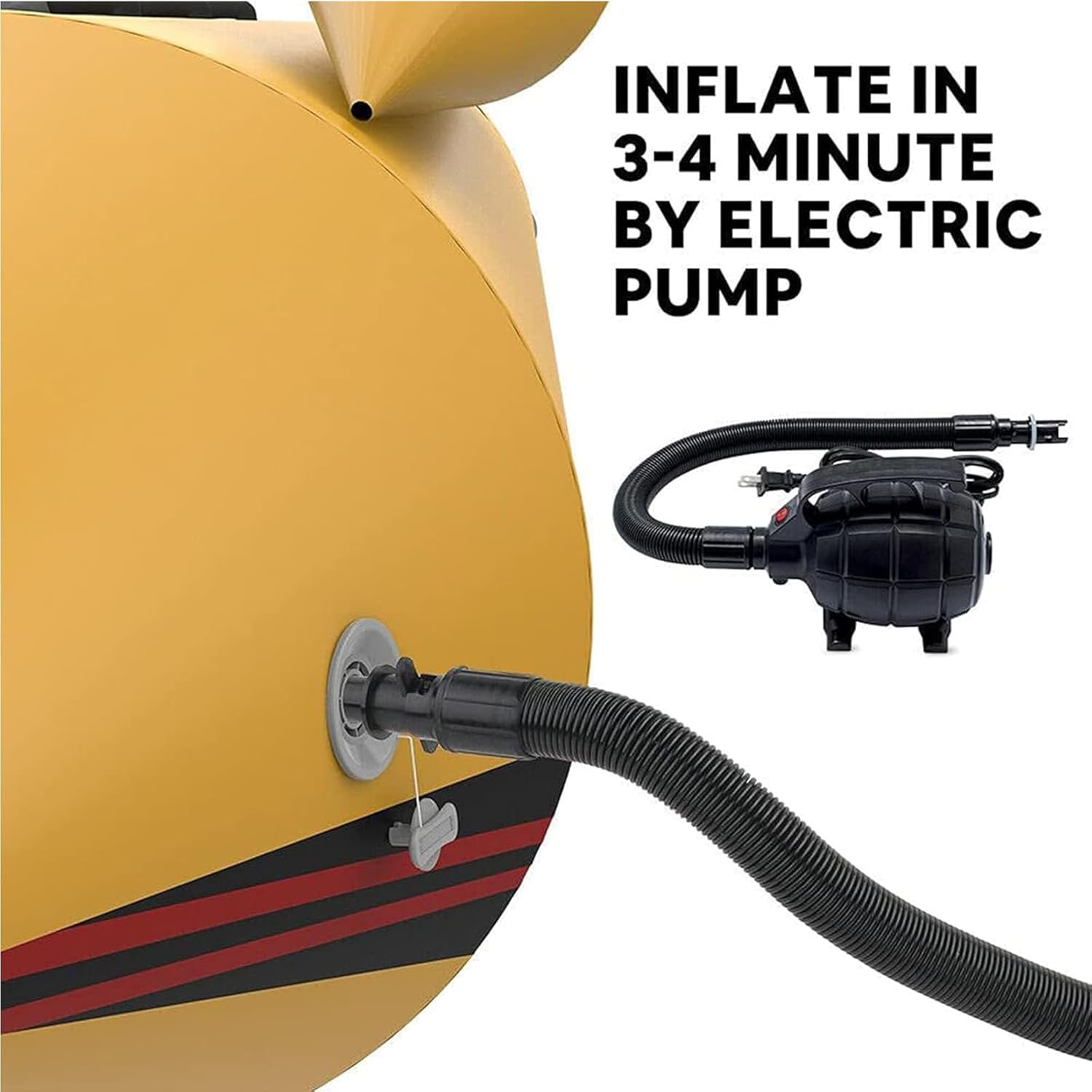 Inflatable Jet Ski Tow Thickened Banana Boat for 3-6 People, Single-Row Surfing Inflatable Raft, Suitable for Adult Outdoor Water Entertainment,6 People