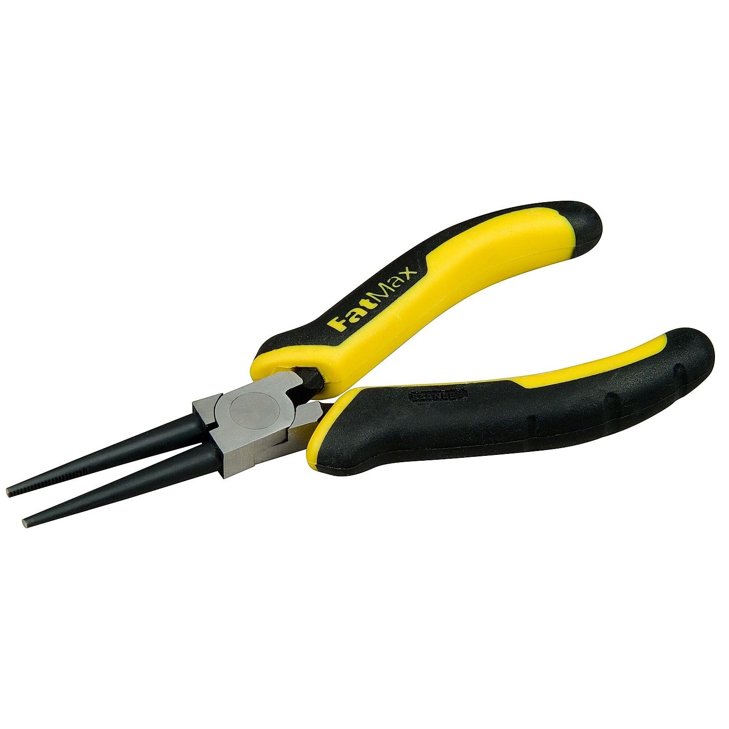 STANLEY 0-84-496 Pince À Bec Demi-Ronde 160 Mm - Gamme FATMAX - Fabriqués En France - Acier Trempé - Poignée Bi Matière - Conforme Aux Normes Din, Iso Et ANSI